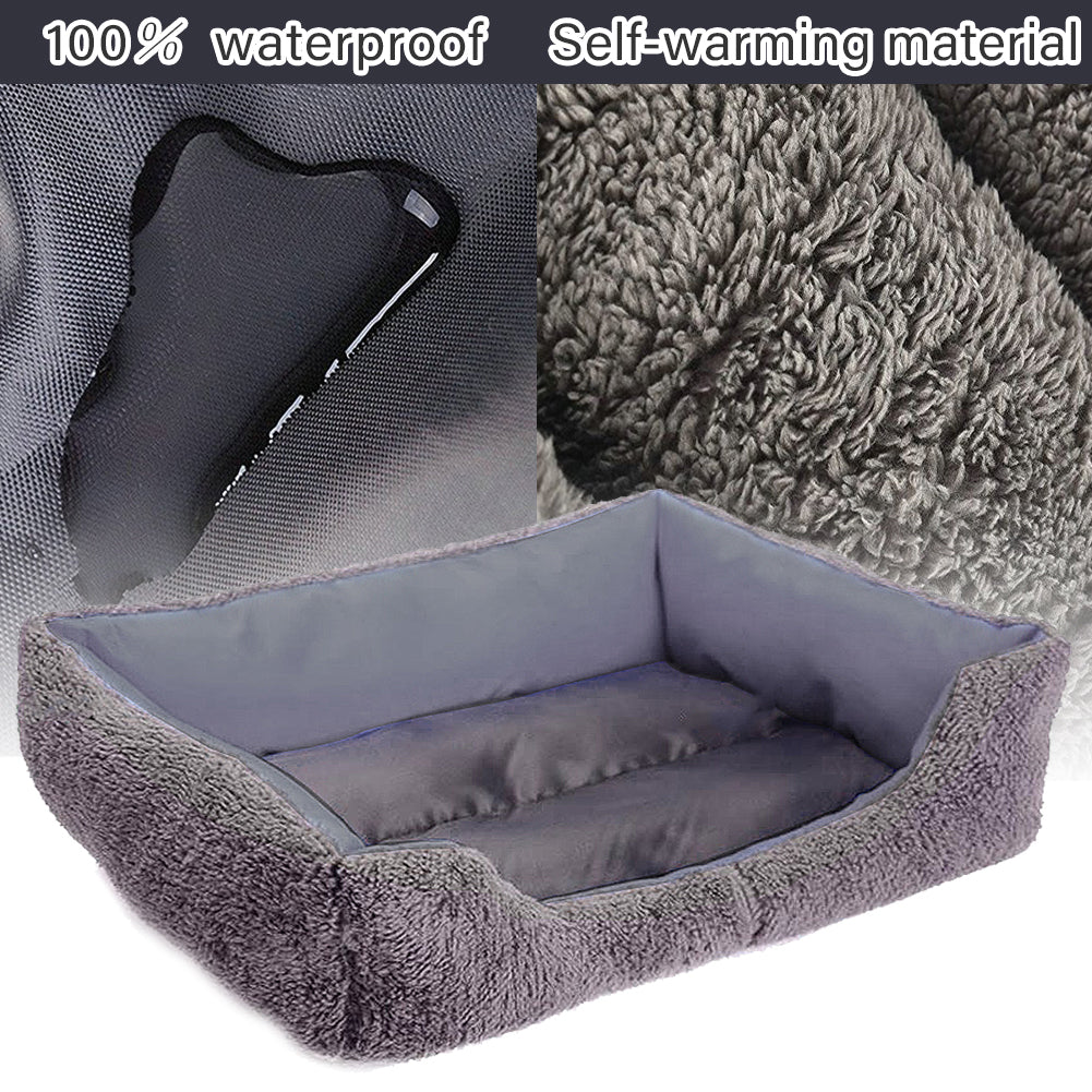 Dog Bed Washable Pet Cat Beds for Small Puppy Medium Dogs Cats, Purple