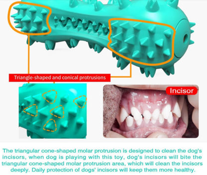 Durable Dog Chew Toy – Rubber Molar Stick for Dental Cleaning & Healthy Teeth