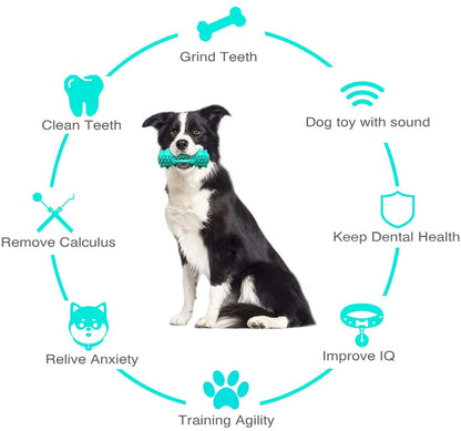 Durable Dog Chew Toy – Rubber Molar Stick for Dental Cleaning & Healthy Teeth